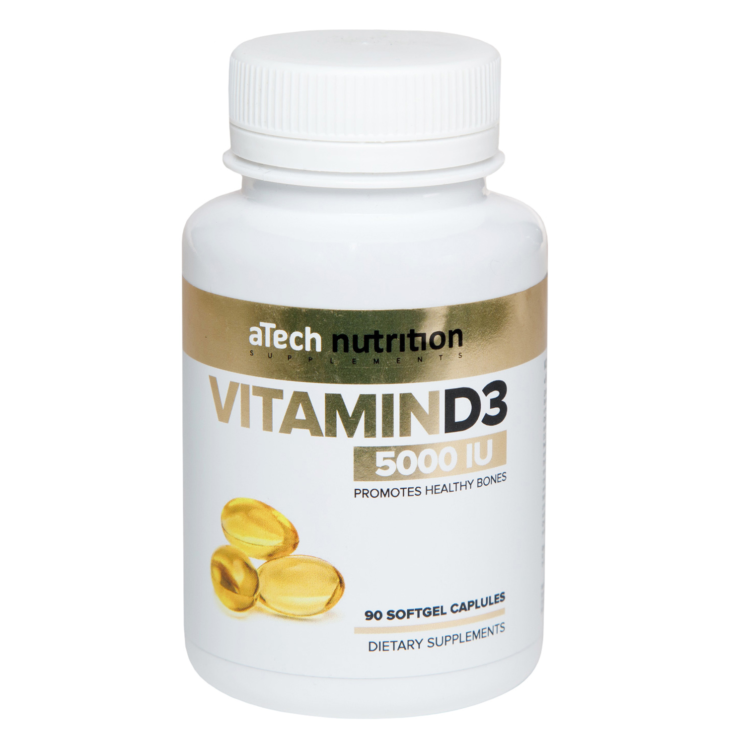 Витамин Д3 5000 МЕ 700 МГ, 90 мягких капсул (A Tech Nutrition, Витамины и добавки) фото 6