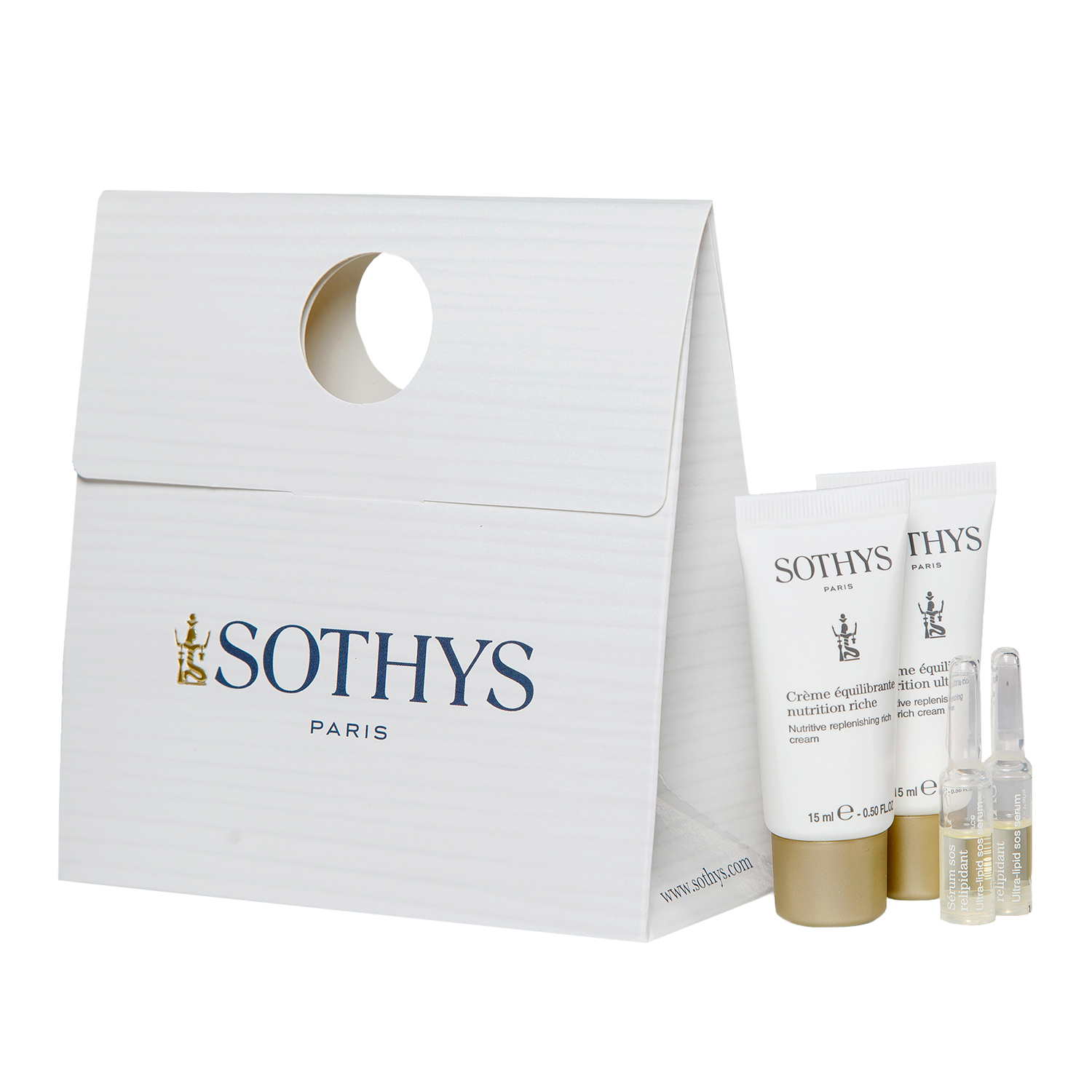 Сотис Набор Nutritive discovery Kit: обогащенный крем, 15 мл + ультраобогащенный крем, 15 мл + SOS-сыворотка, 2 шт х 1 мл (Sothys, Nutritve) Сотис Набор Nutritive discovery Kit: обогащенный крем, 15 мл + ультраобогащенный крем, 15 мл + SOS-сыворотка, 2 шт х 1 мл (Sothys, Nutritve) фото 1