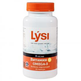 Lysi Омега-3 с витамином Д, 60 капсул. фото