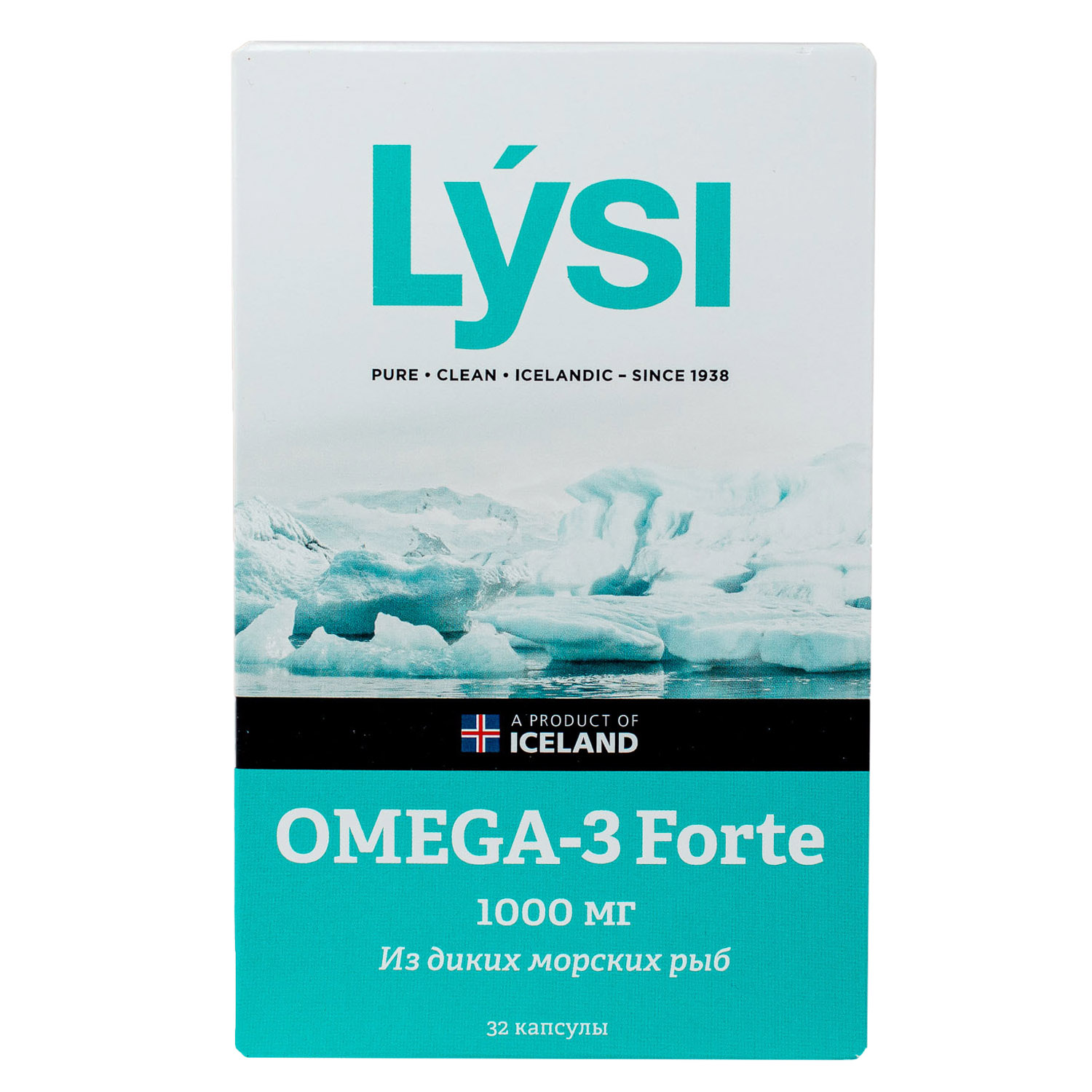 Лиси Омега-3 форте из диких морских рыб, 32 капсулы (Lysi, ) фото 1