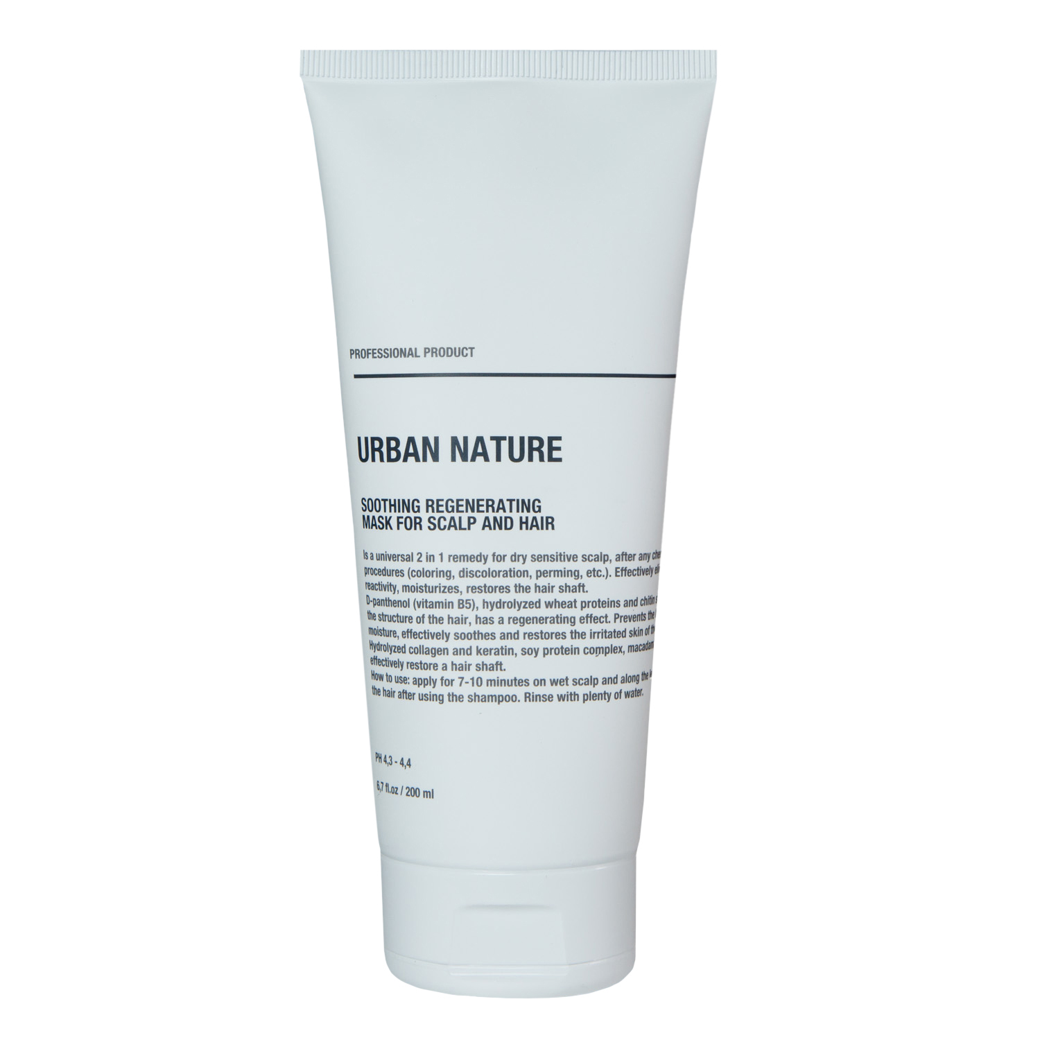 Урбан Натур Успокаивающая восстанавливающая маска для кожи головы и волос, 200 мл (Urban Nature, Против выпадения и для роста) фото 1
