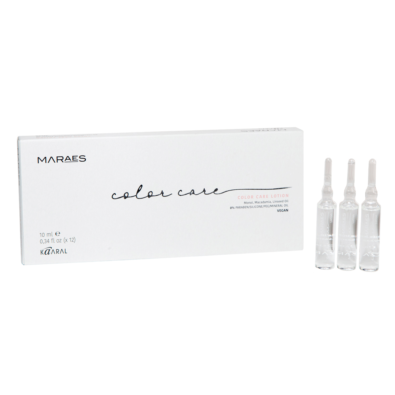 Каарал Лосьон для окрашенных и химически обработанных волос Color Care, 12 х 10 мл (Kaaral, Maraes) фото 2