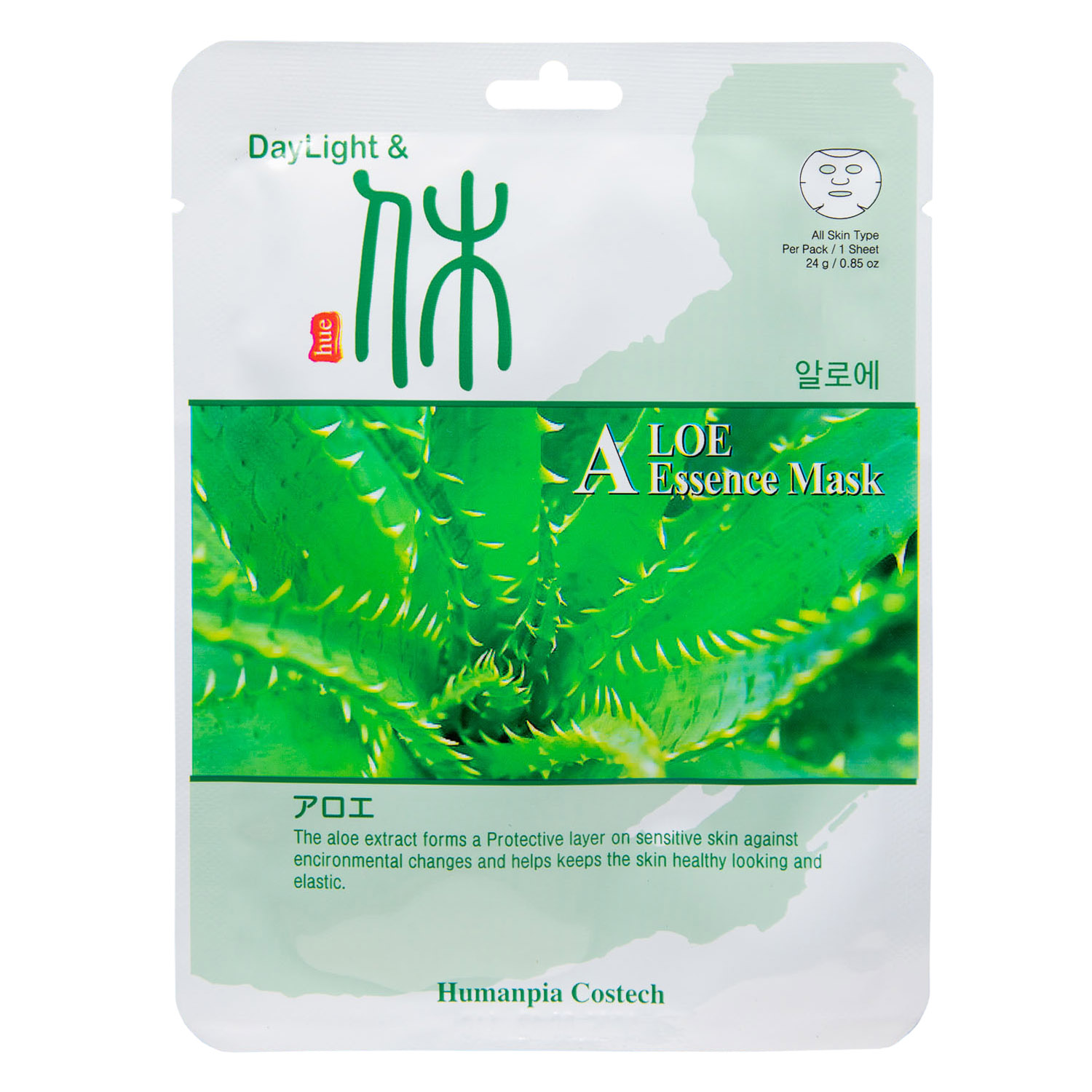 ДейЛайт Тканевая маска с экстрактом алое на основе эссенции, 24 г (DayLight, ) фото 1