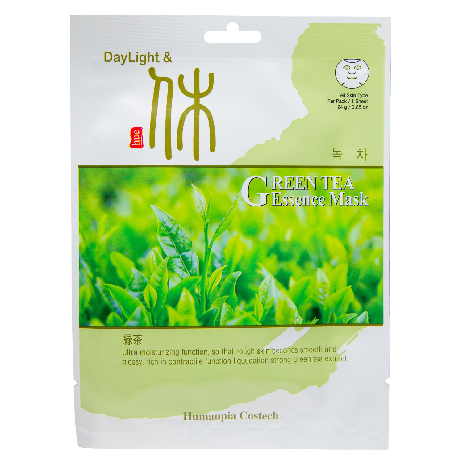 ДейЛайт Тканевая маска с экстрактом зеленого чая на основе эссенции, 24 г (DayLight, ) фото 1