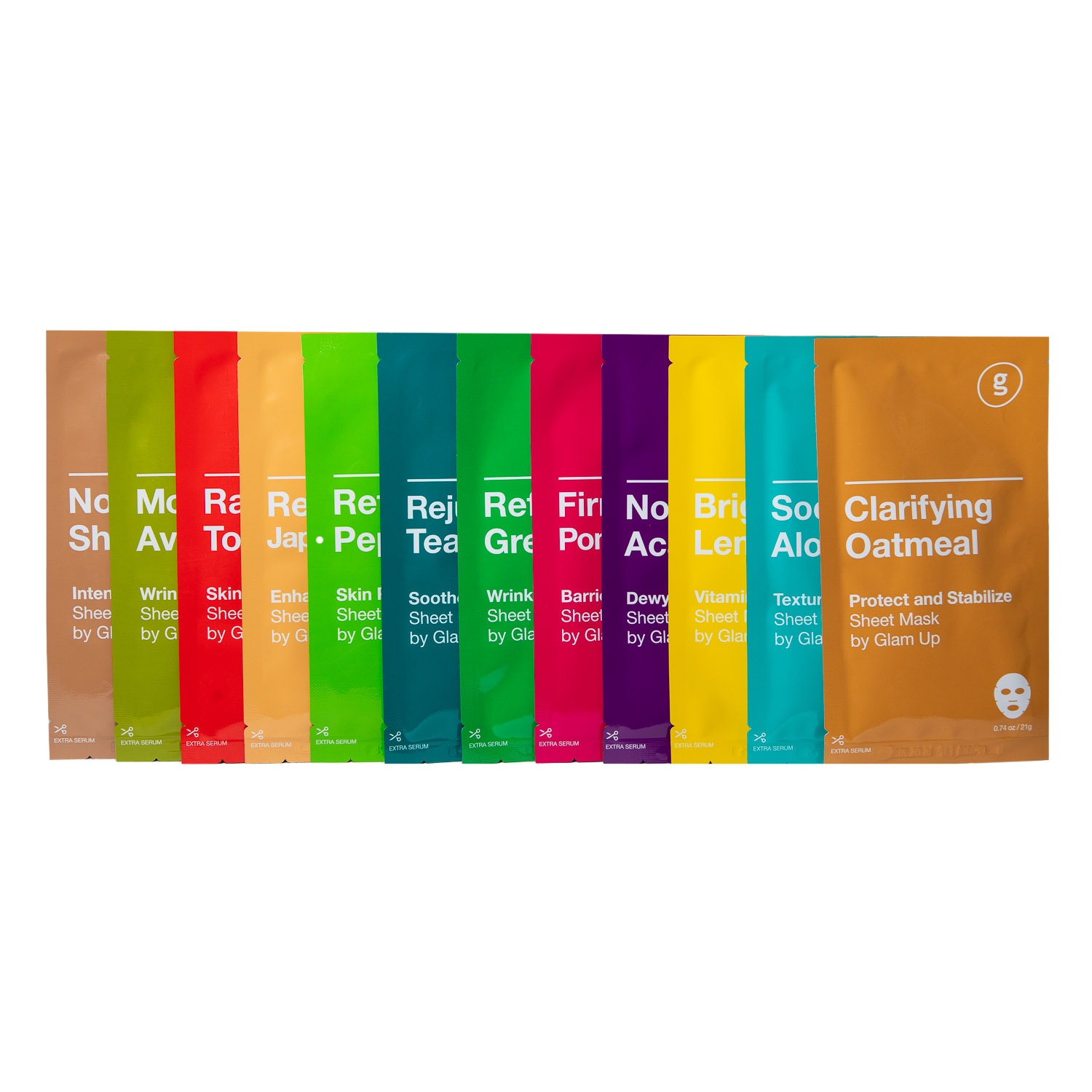  Освежающая тканевая маска с экстрактом перечной мяты, 21 г (GLAM UP, ) фото 2