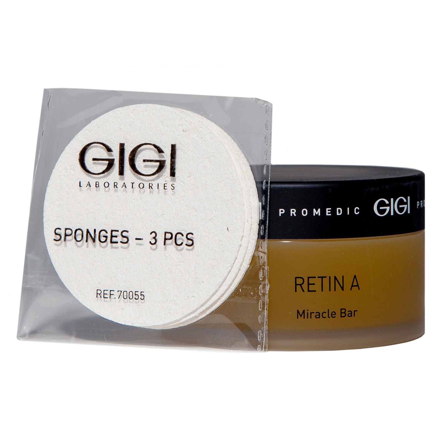 ДжиДжи Увлажняющее мыло для лица Miracle Soap Bar в банке со спонжем, 100 г (GiGi, Retin A) фото 3