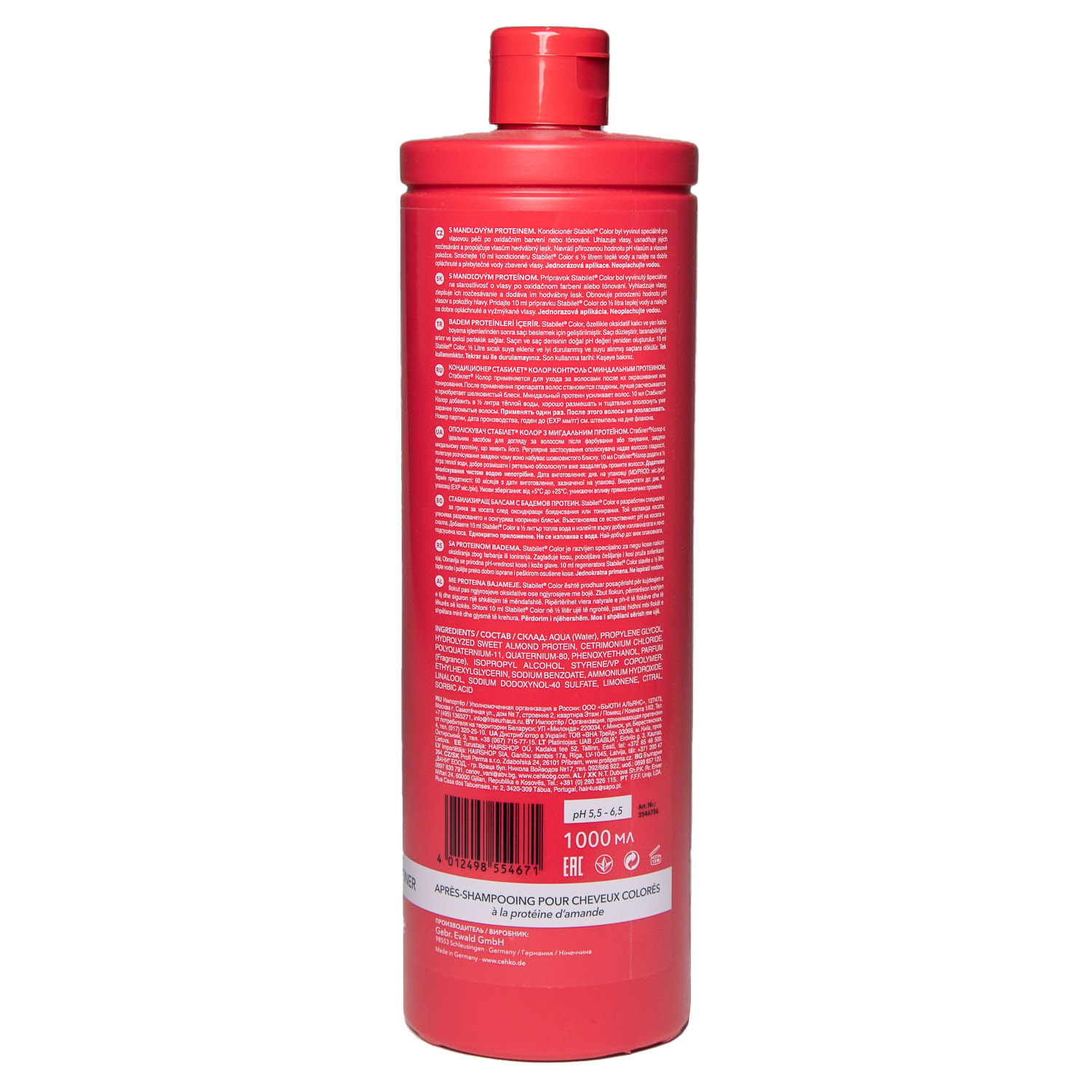  Кондиционер для окрашенных волос Stabilet Color, 1000 мл (C:EHKO, ) фото 1