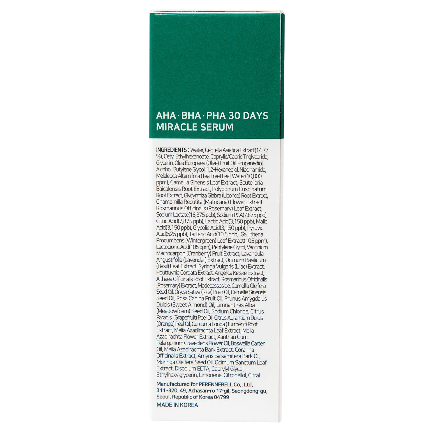 Сам Бай Ми Антивоспалительная сыворотка с AHA, BHA и PHA-кислотами и центеллой азиатской, 50 мл (Some By Mi, AHA-BHA-PHA 30 Days Miracle) фото 2
