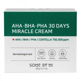 Some By Mi Антивоспалительный крем с AHA, BHA и PHA-кислотами и центеллой азиатской, 50 мл. фото