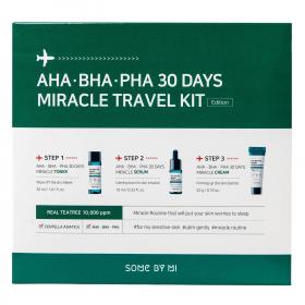 Some By Mi Набор миниатюр 30 Days Miracle Travel Kit для проблемной кожи лица, 3 средства. фото