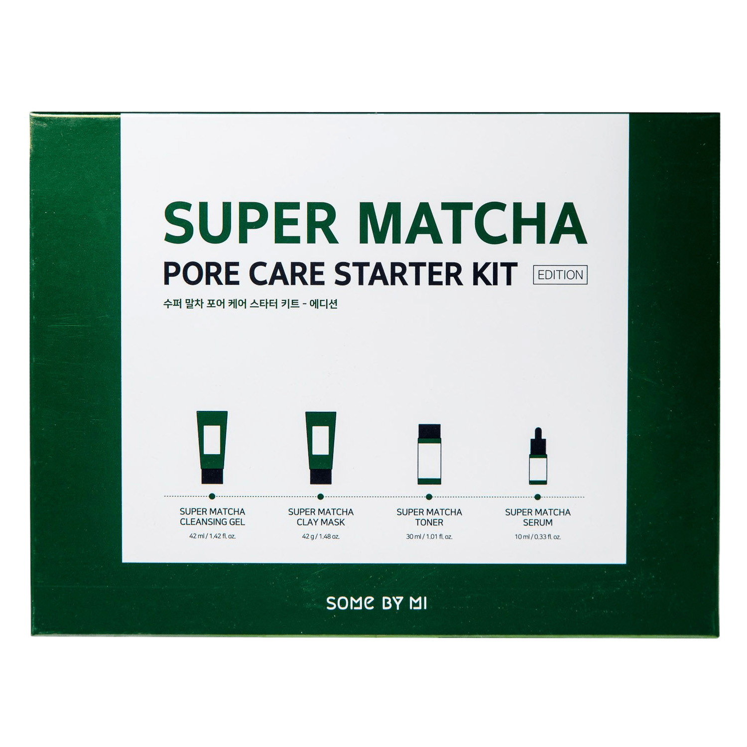Сам Бай Ми Стартовый набор Pore Care Starter Kit, 4 средства (Some By Mi, Super Matcha) фото 1