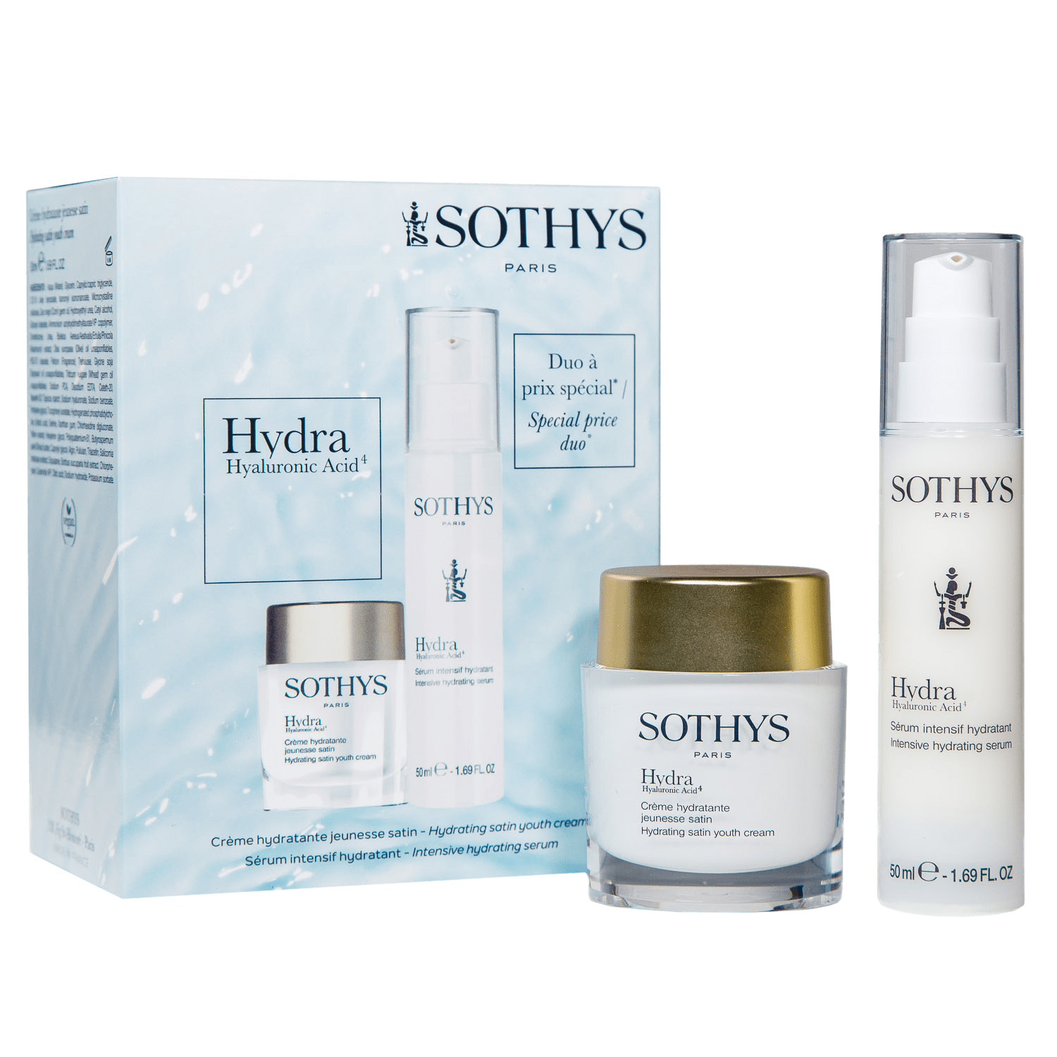 

Sothys Promo Box Satin Hydra4 (сыворотка 50 мл + легкий крем 50 мл) (Sothys, Hydra Hyaluronic Acid 4), Hydra Hyaluronic Acid 4