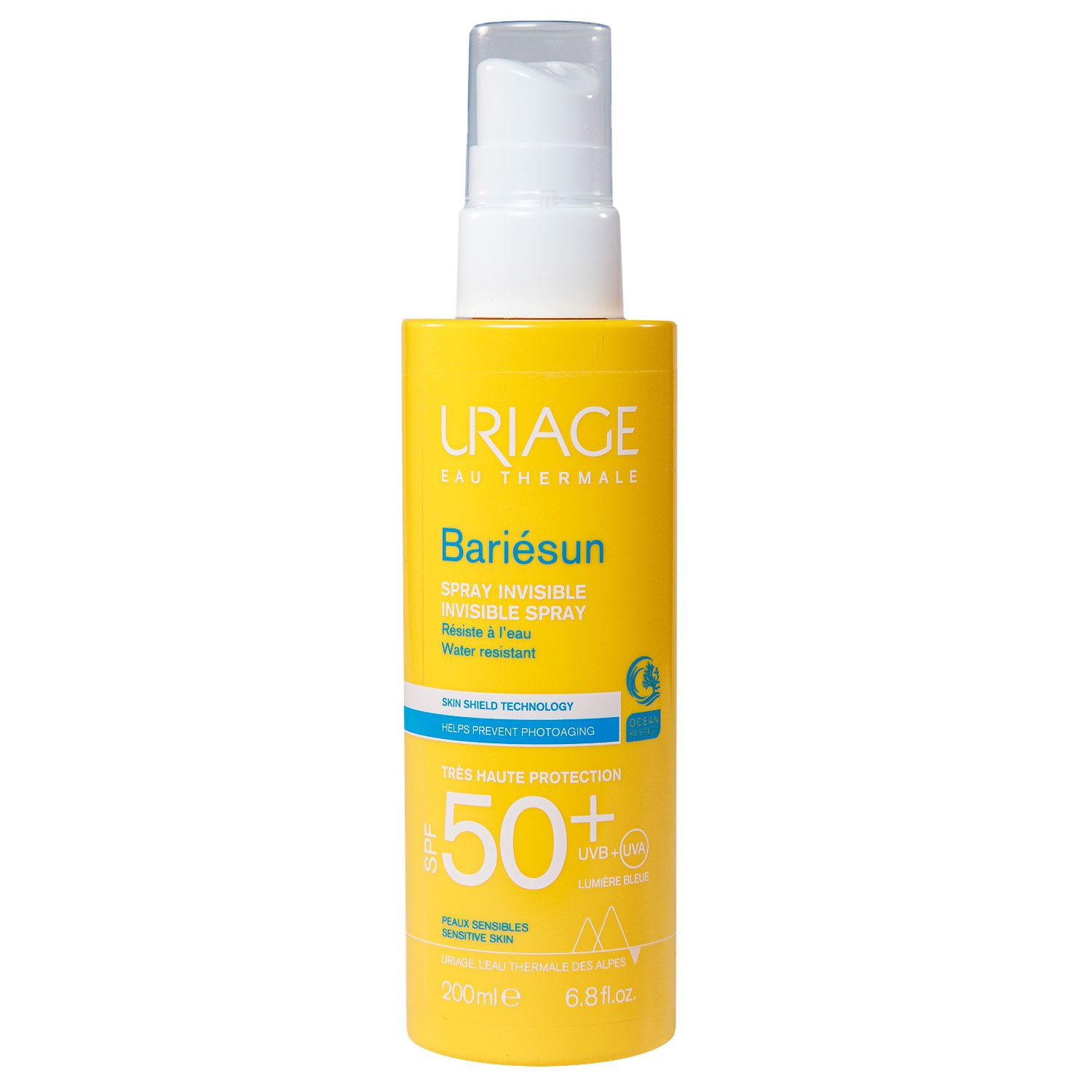 Урьяж Невидимый спрей Invisible Spray SPF 50+, 200 мл (Uriage, Bariesun) фото 1