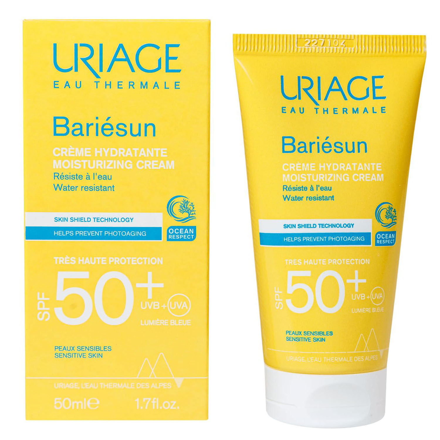 Урьяж Увлажняющий крем Moisturizing Cream SPF 50+, 50 мл (Uriage, Bariesun) фото 1