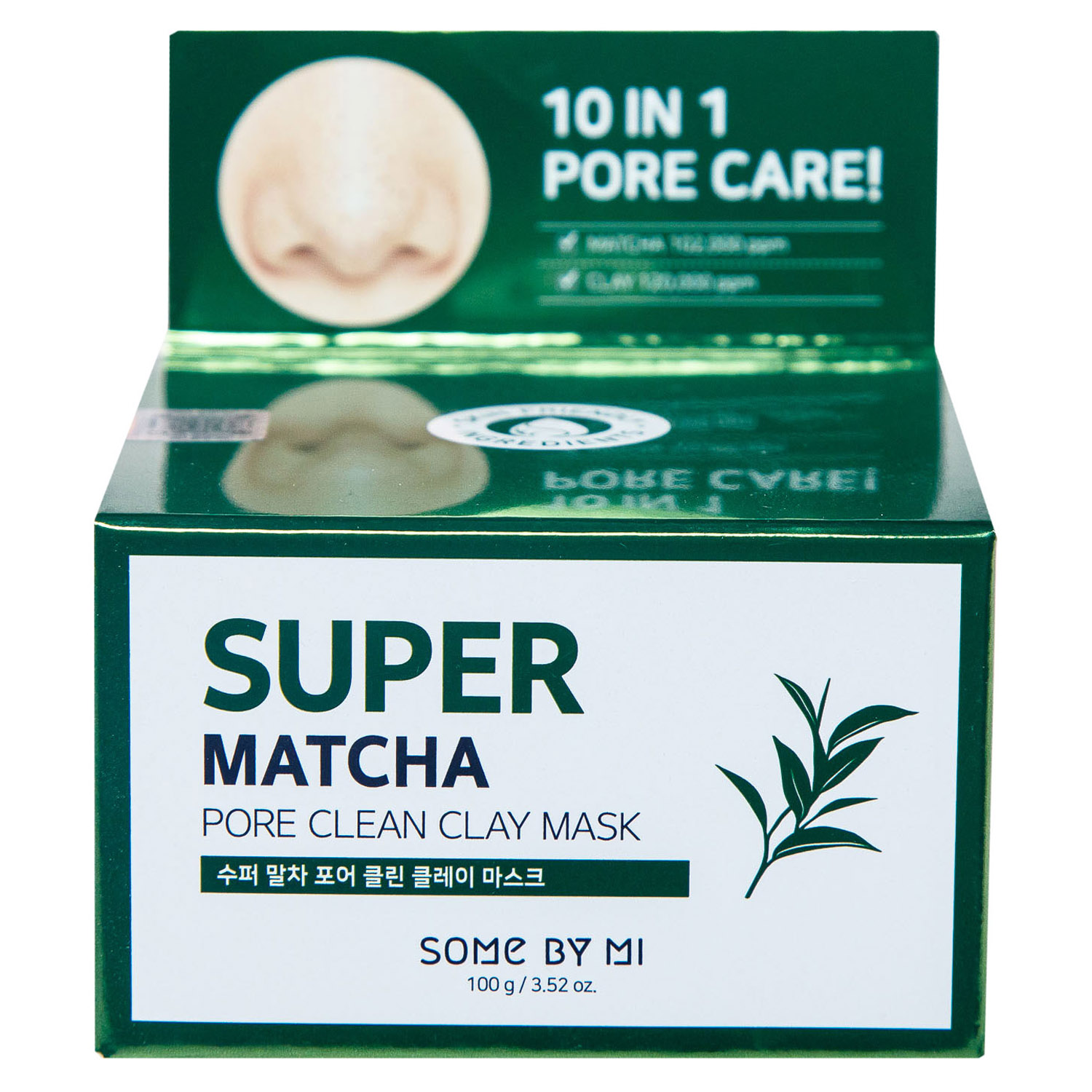 Сам Бай Ми Очищающая глиняная маска с экстрактом чая матча Pore Clean Clay Mask, 100 г (Some By Mi, Super Matcha) фото 1