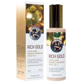 Enough Тональный крем с частичками золота Rich Gold Double Wear Radiance Foundation SPF50 PA, 100 г. фото