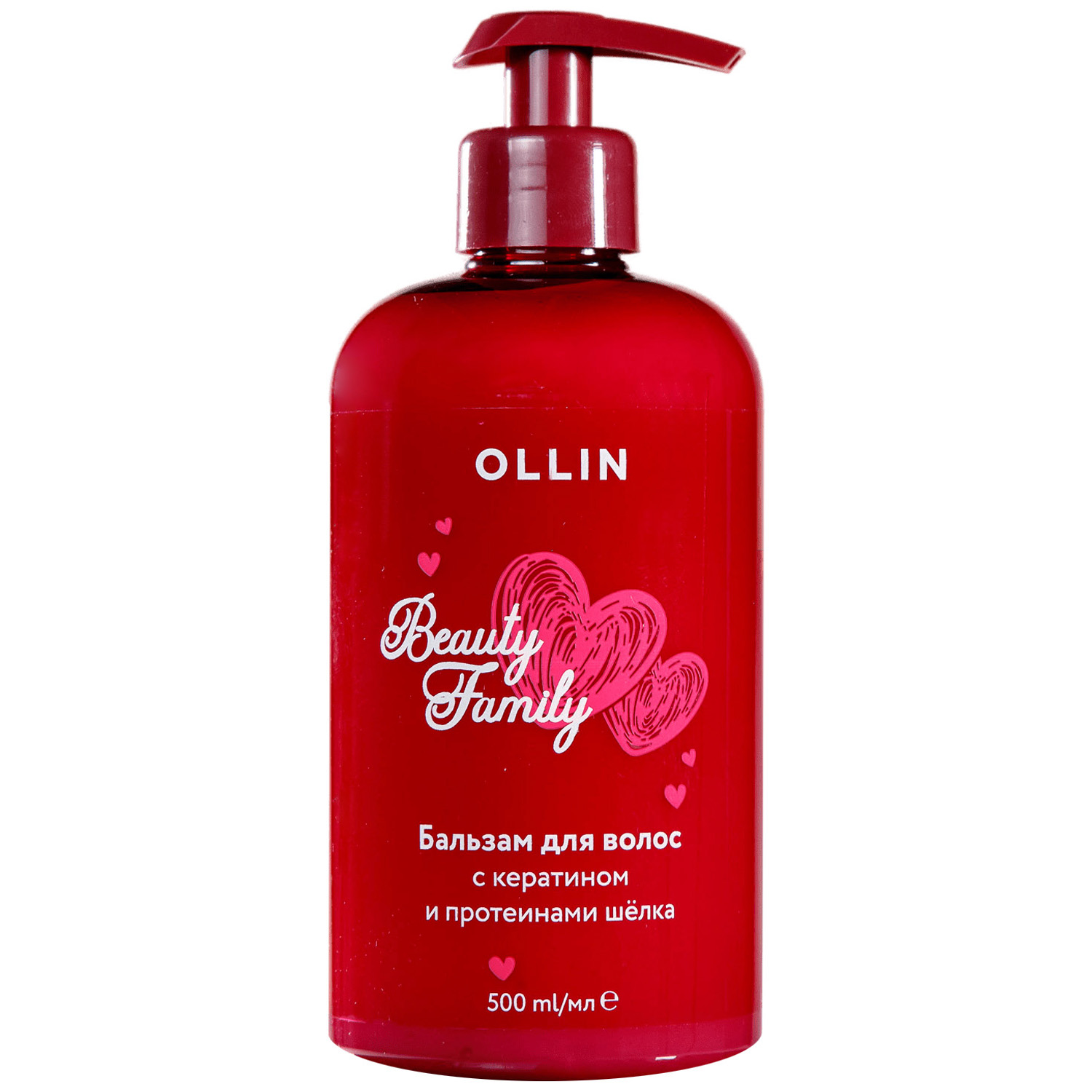 Оллин Професионал Бальзам для волос с кератином и протеинами шёлка, 500 мл (Ollin Professional, Beauty Family) фото 1