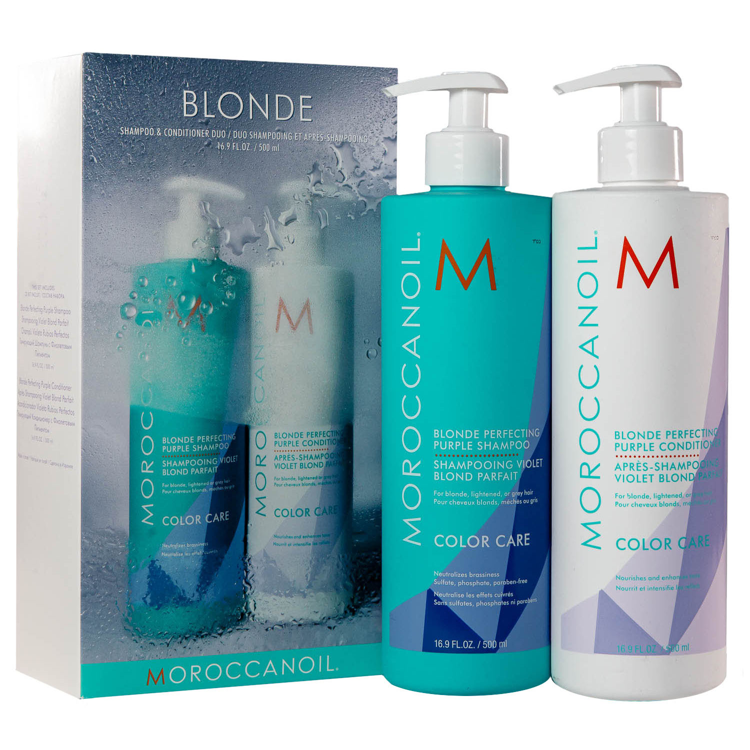 Мороканойл Набор Duo с фиолетовым пигментом: шампунь 500 мл + кондиционер 500 мл (Moroccanoil, Color Care) Мороканойл Набор Duo с фиолетовым пигментом: шампунь 500 мл + кондиционер 500 мл (Moroccanoil, Color Care) фото 1