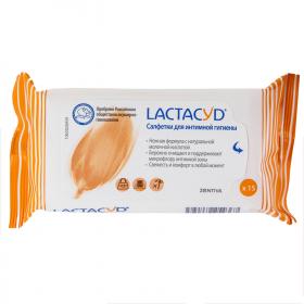 Lactacyd Салфетки влажные для интимной гигиены, 15 шт. фото